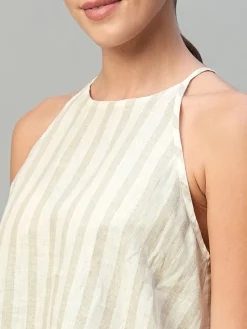 Women Cottonworld Tops & Shirts | Tops & Shirts^Women's 100% Linen Regular Fit Blouse