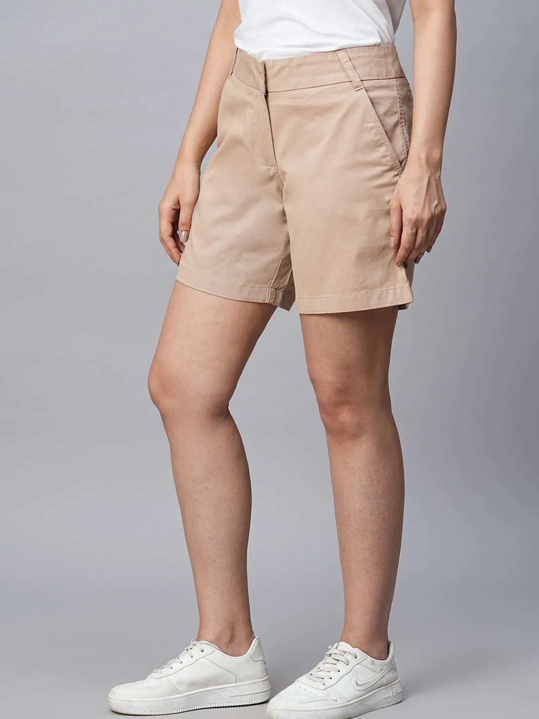 Women Cottonworld Shorts^Women's Cotton Lycra Regular Fit Shorts