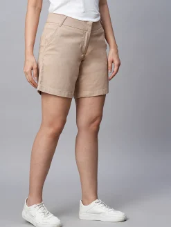 Women Cottonworld Shorts^Women's Cotton Lycra Regular Fit Shorts
