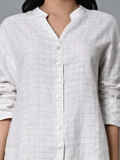 Women Cottonworld Tops & Shirts | Tops & Shirts^Women's Linen Excel Boxy Fit Blouse