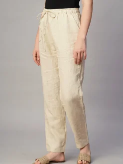 Women Cottonworld Pants | Pants^Women's Linen Regular Fit Pant