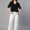 Women Cottonworld V-Neck | Regular Fit^Women's 100% Cotton Regular Fit Tshirt