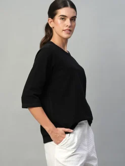 Women Cottonworld Round Neck | Regular Fit^Women's 100% Cotton Regular Fit Tshirt