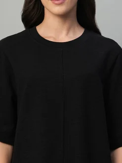 Women Cottonworld Dresses^Women's 100% Cotton Regular Fit Knit Dress