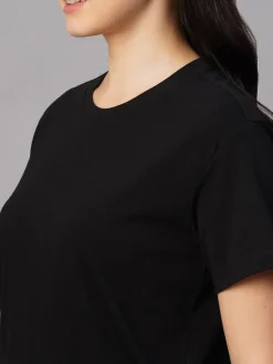 Women Cottonworld Round Neck | Regular Fit^Women's 100% Cotton Regular Fit Tshirt