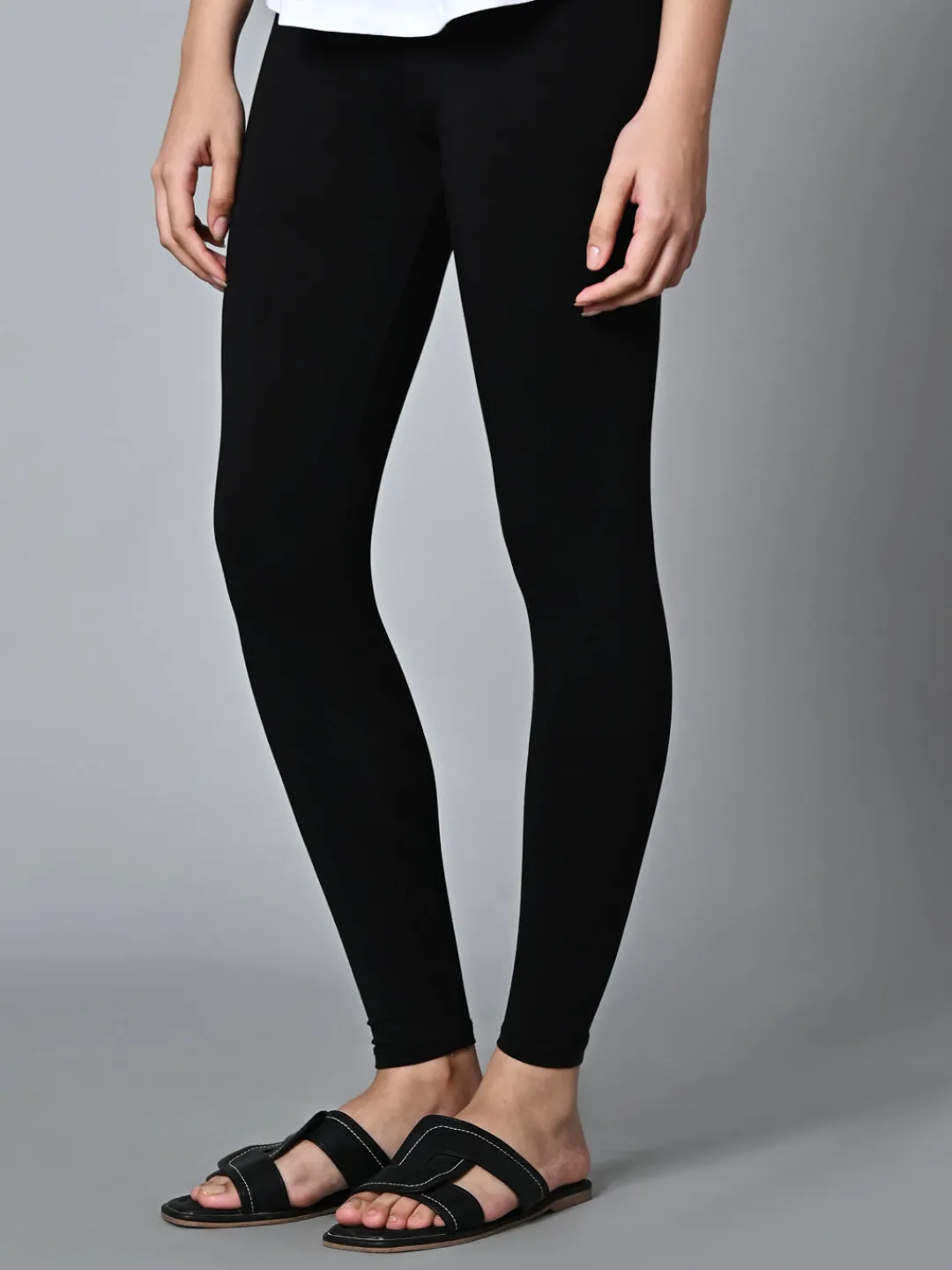 Women Cottonworld Leggings^Women's Cotton Elastane Slim Fit Knit Tights