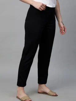 Women Cottonworld Trousers^Women's Cotton Elastane Regular Fit Pant