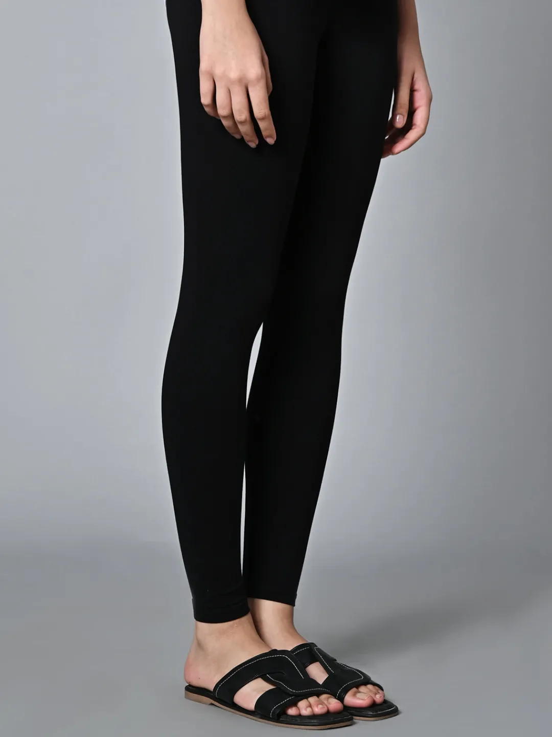 Women Cottonworld Leggings^Women's Cotton Elastane Slim Fit Knit Tights