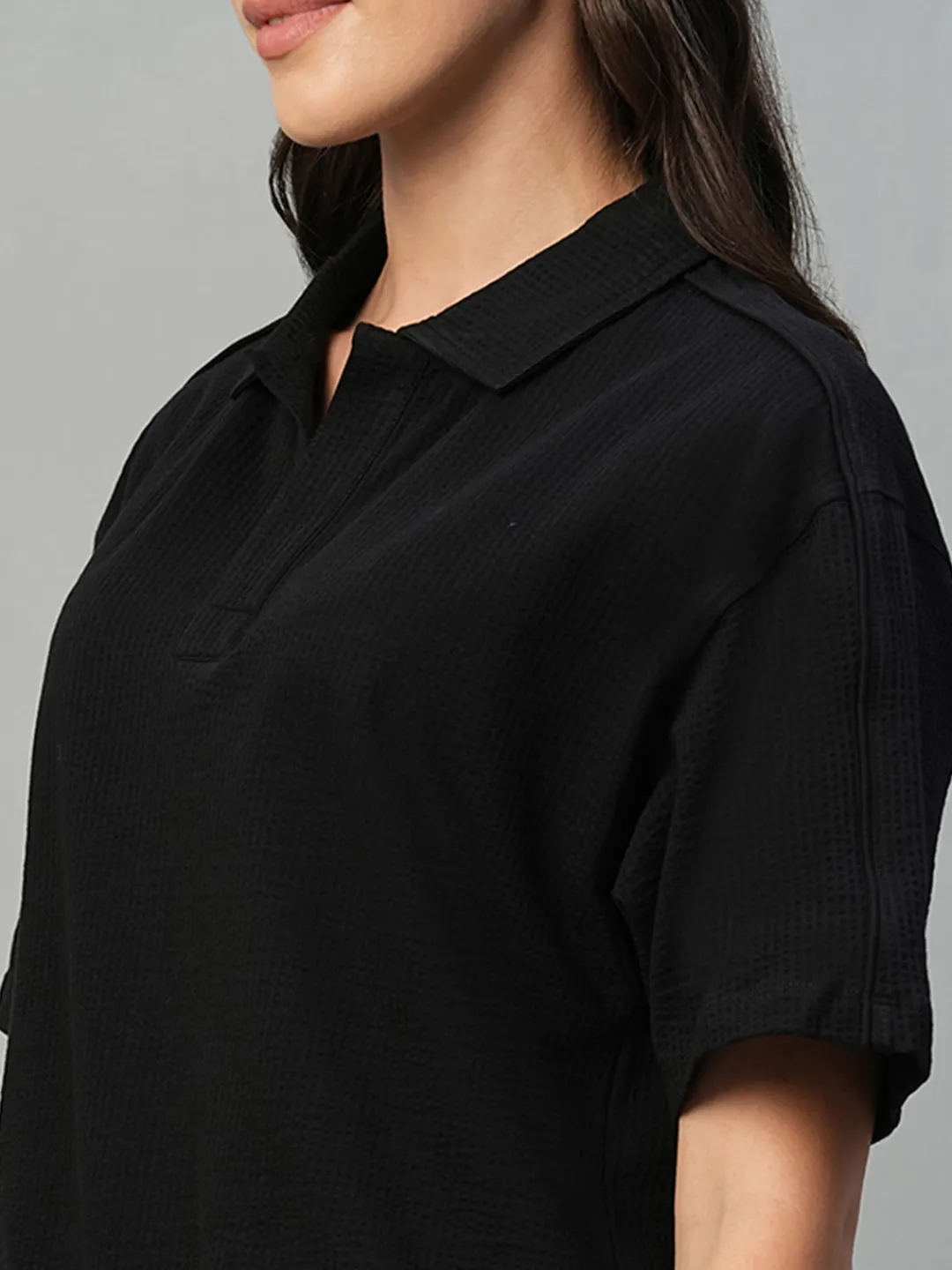 Women Cottonworld Regular Fit^Women's Cotton Elastane Regular Fit Tshirt
