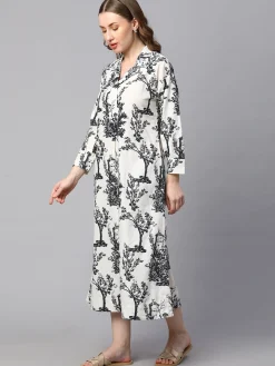 Women Cottonworld Dresses | Dresses^Women's Cotton Linen Regular Fit Dress