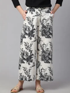 Women Cottonworld Culottes | Womens Co-Ord Sets^Women's Cotton Linen Regular Fit Culotte