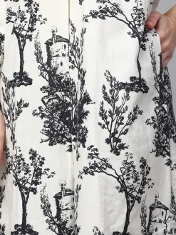 Women Cottonworld Dresses | Dresses^Women's Cotton Linen Regular Fit Dress