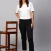 Women Cottonworld Trousers^Women's Cotton Lycra Regular Fit Pant