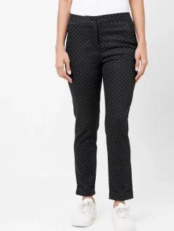 Women Cottonworld Trousers^Women's Cotton Lycra Slim Fit Pant