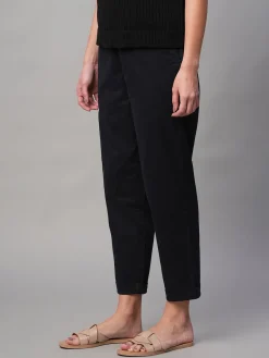 Women Cottonworld Trousers^Women's Cotton Lycra Regular Fit Pant