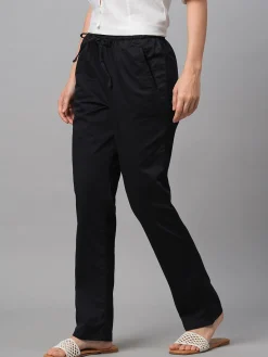 Women Cottonworld Trousers^Women's Cotton Lycra Regular Fit Pant