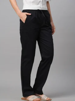 Women Cottonworld Trousers^Women's Cotton Lycra Regular Fit Pant
