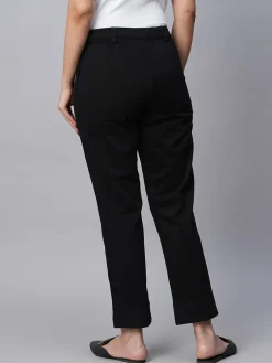 Women Cottonworld Trousers^Women's Cotton Lycra Regular Fit Pant