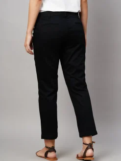 Women Cottonworld Trousers^Women's Cotton Lycra Regular Fit Pant