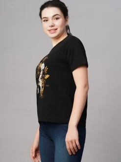 Women Cottonworld Round Neck | Regular Fit^Women's Cotton Regular Fit Tshirt