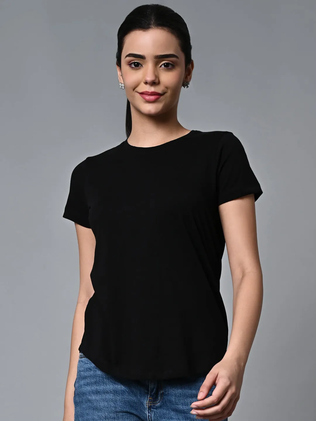 Women Cottonworld Round Neck | Regular Fit^Women's Cotton Regular Fit Tshirt