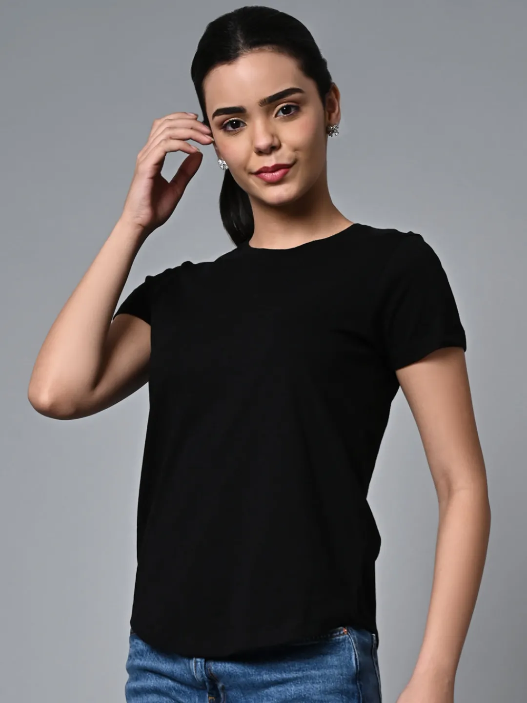 Women Cottonworld Round Neck | Regular Fit^Women's Cotton Regular Fit Tshirt