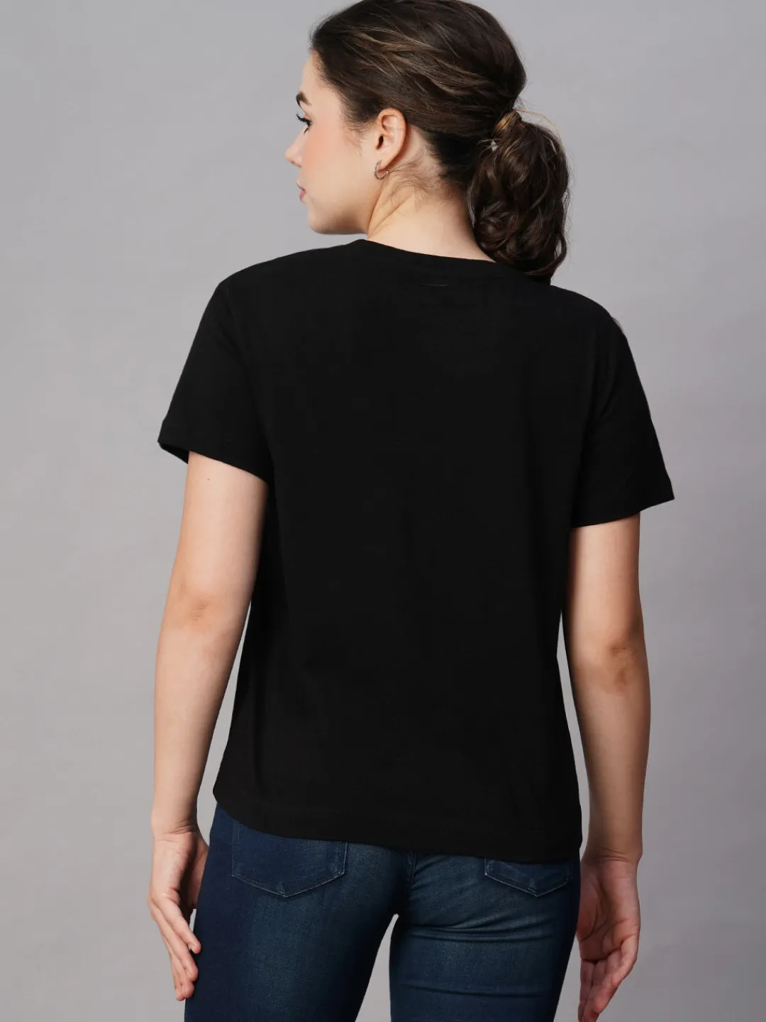 Women Cottonworld Round Neck | Regular Fit^Women's Cotton Regular Fit Tshirt