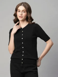 Women Cottonworld Regular Fit | Round Neck^Women's Cotton Viscose Regular Fit Tshirt