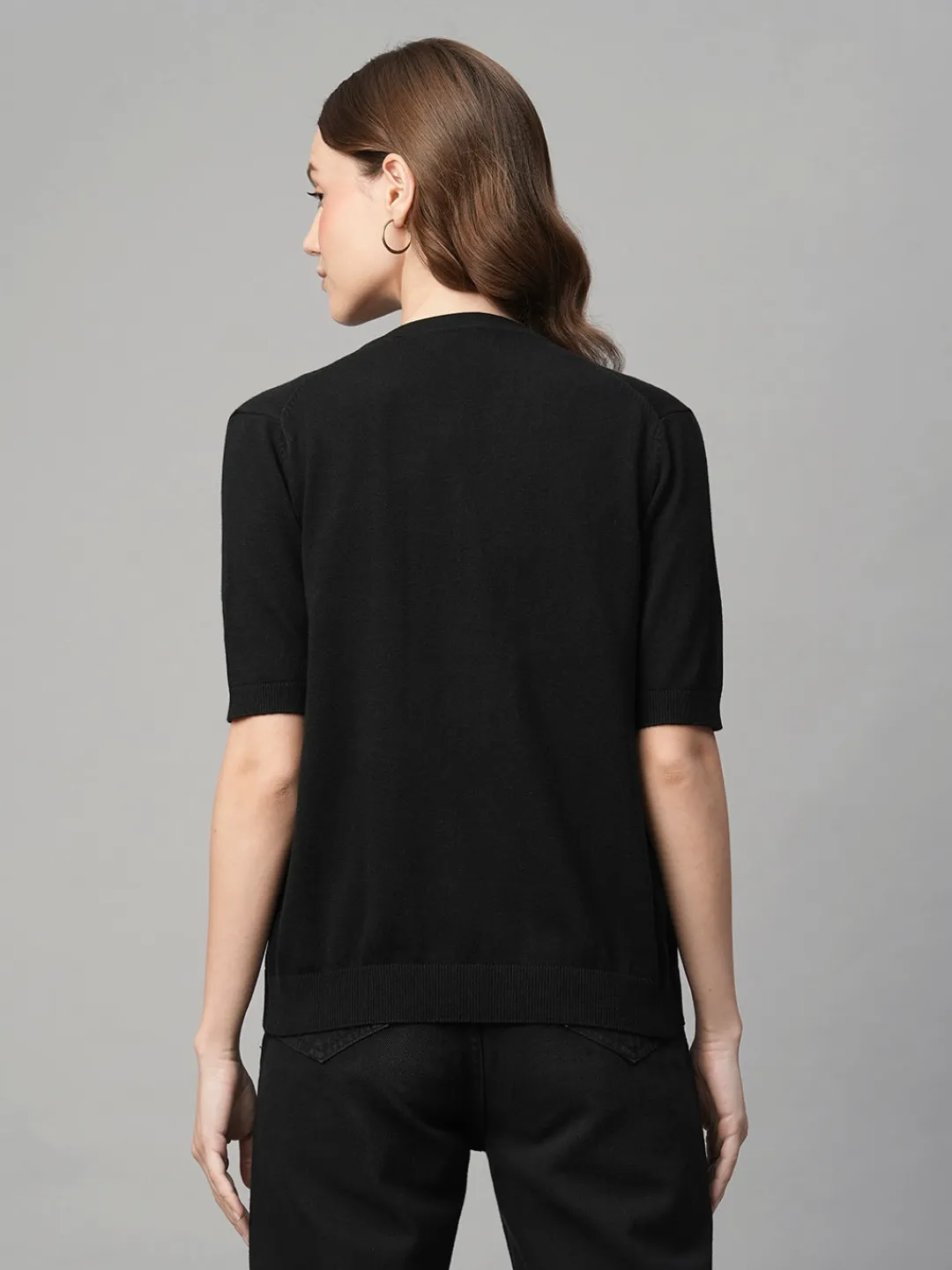 Women Cottonworld Regular Fit | Round Neck^Women's Cotton Viscose Regular Fit Tshirt