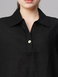 Women Cottonworld Tops & Shirts | Tops & Shirts^Women's Linen Boxy Fit Blouse