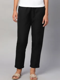 Women Cottonworld Pants | Pants^Women's Linen Cotton Regular Fit Pant