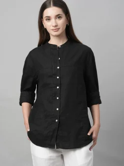 Women Cottonworld Tops & Shirts | Tops & Shirts^Women's Linen Loose Fit Blouse
