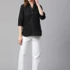 Women Cottonworld Tops & Shirts | Tops & Shirts^Women's Linen Regular Fit Blouse