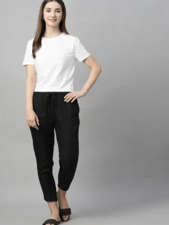 Women Cottonworld Pants | Pants^Women's Linen Regular Fit Pant