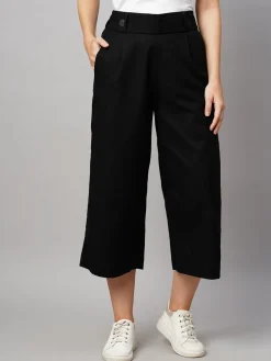 Women Cottonworld Culottes^Women's Linen Regular Fit Culotte