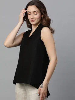 Women Cottonworld Tops & Shirts | Tops & Shirts^Women's Linen Regular Fit Blouse