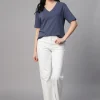 Women Cottonworld V-Neck | Regular Fit^Women's 100% Cotton Regular Fit Tshirt