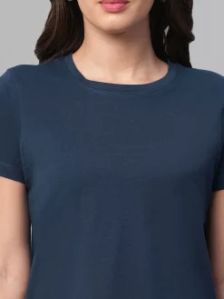 Women Cottonworld Round Neck | Regular Fit^Women's 100% Cotton Regular Fit Tshirt