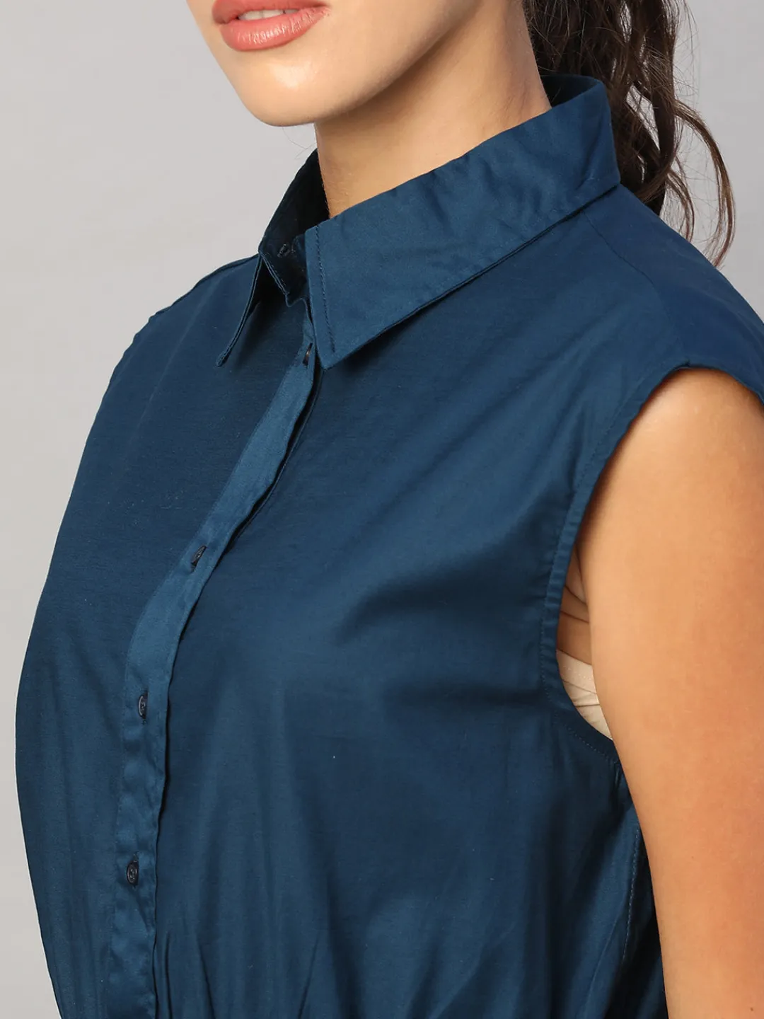 Women Cottonworld Dresses^Women's 100% Cotton Regular Fit Dress