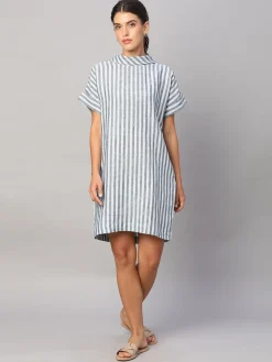 Women Cottonworld Dresses | Dresses^Women's 100% Linen Regular Fit Dress