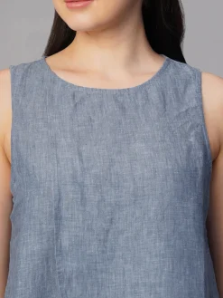 Women Cottonworld Tops & Shirts | Tops & Shirts^Women's 100% Linen Regular Fit Blouse