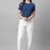 Women Cottonworld Round Neck | Regular Fit^Women's Cotton Elastane Regular Fit Tshirt