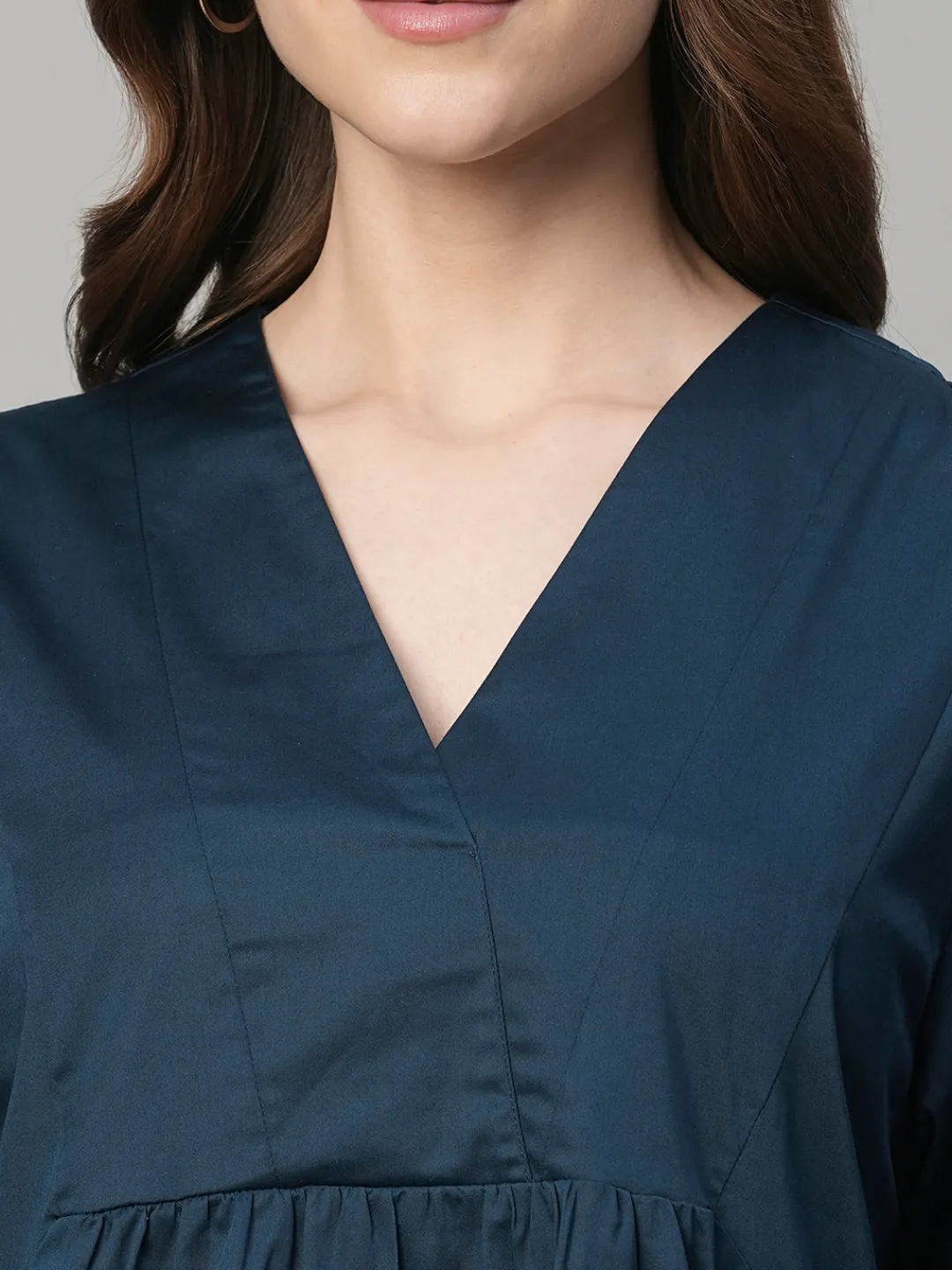 Women Cottonworld Dresses^Women's Cotton Elastane Boxy Fit Dress