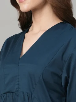Women Cottonworld Dresses^Women's Cotton Elastane Boxy Fit Dress