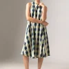 Women Cottonworld Dresses^Women's Cotton Flax A Line Dress