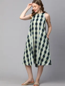 Women Cottonworld Dresses^Women's Cotton Flax A Line Dress