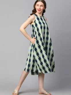 Women Cottonworld Dresses^Women's Cotton Flax A Line Dress