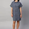 Women Cottonworld Dresses^Women's Cotton Flax Regular Fit Dress