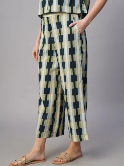 Women Cottonworld Culottes^Women's Cotton Flax Regular Fit Culotte