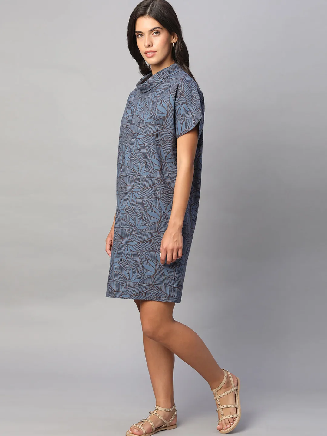 Women Cottonworld Dresses^Women's Cotton Flax Regular Fit Dress